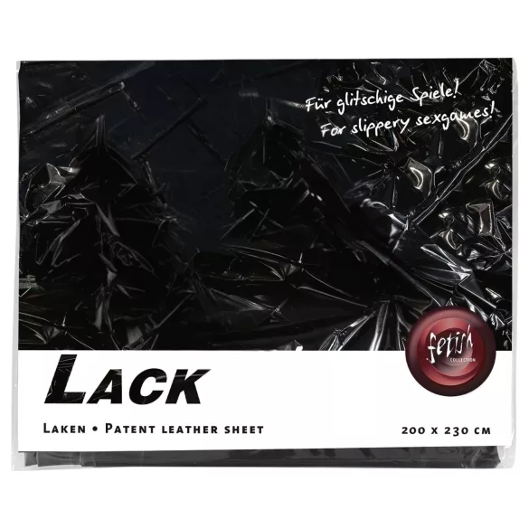 Lack-Bettlaken - 200x230cm (schwarz)