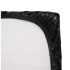Lack-Spannbetttuch - 220x220 cm (schwarz)