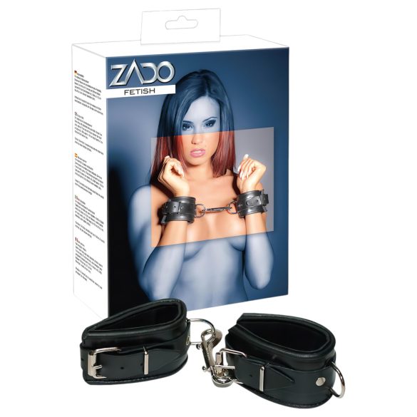 ZADO - Lederhandfesseln (schwarz)