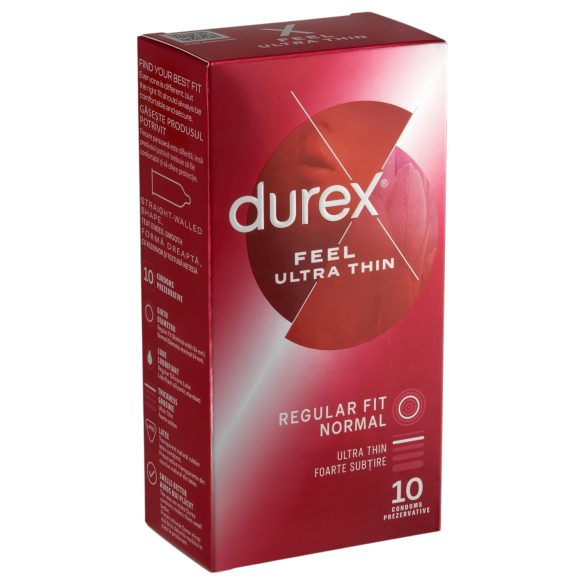Durex Feel Ultra Thin - Ultra-dünnes, lebensnahes Kondom (10 Stück)