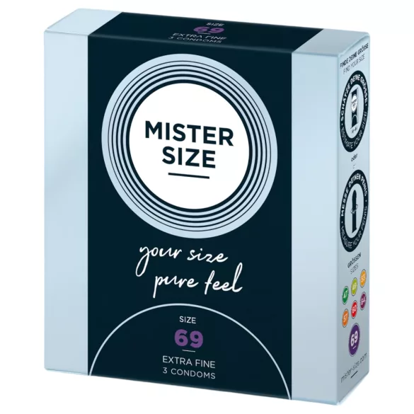 Mister Size dünnes Kondom - 69mm (3 Stk.)