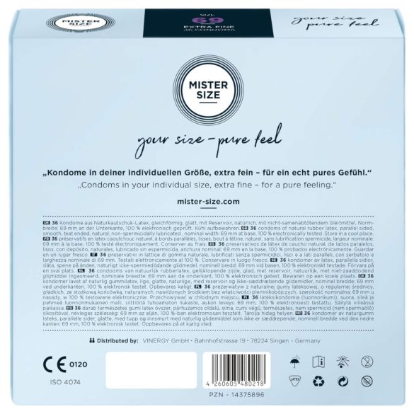 Mister Size dünnes Kondom - 69mm (36 Stk.)