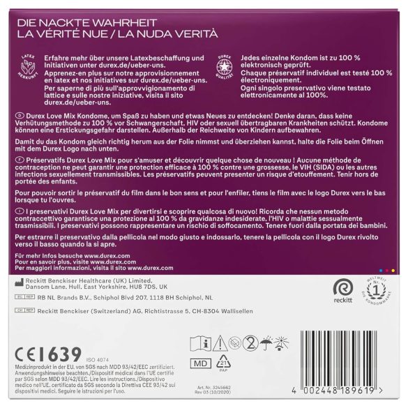 Durex Love Mix - Kondom-Set (40 Stk.)