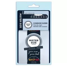 Mister Size Kondom Testset mit Penis-Messgerät - 3 Stk