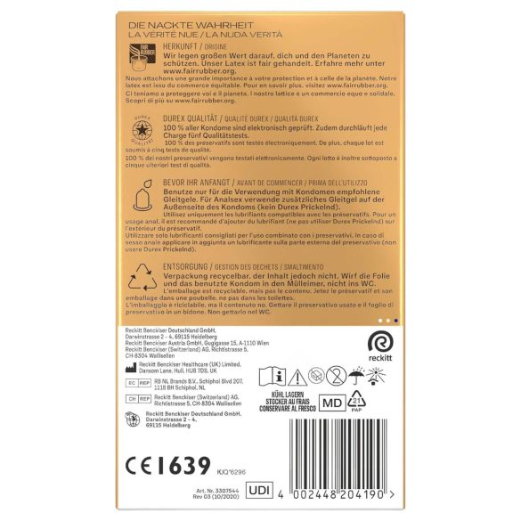 Durex Hautnah XXL - extra großes Kondom (10 Stk.)