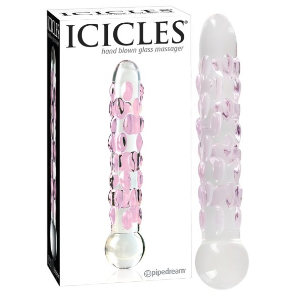 Icicles No. 7 - Perlen-Glasdildo