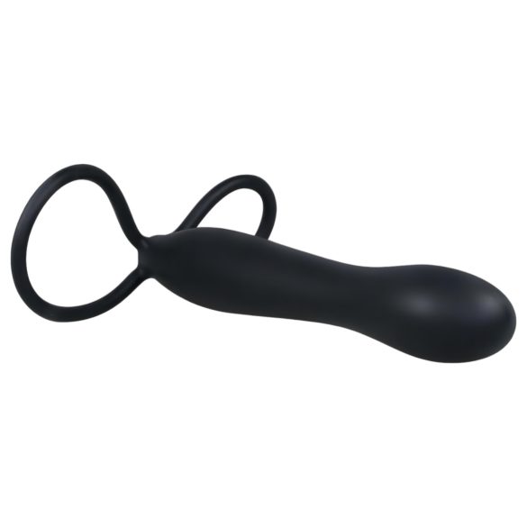 You2Toys - Spezieller Anal-Dildo & Penisring - Schwarz