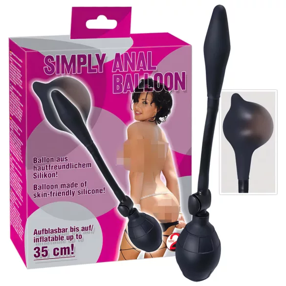 You2Toys - aufblasbarer Anal-Dildo (schwarz)