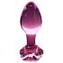 Icicles Nr. 48 - Blüten-Glas Analplug (Pink)