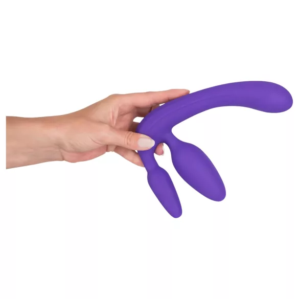 Dreifach-Dildo ohne Gurt (lila)