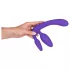Dreifach-Dildo ohne Gurt (lila)