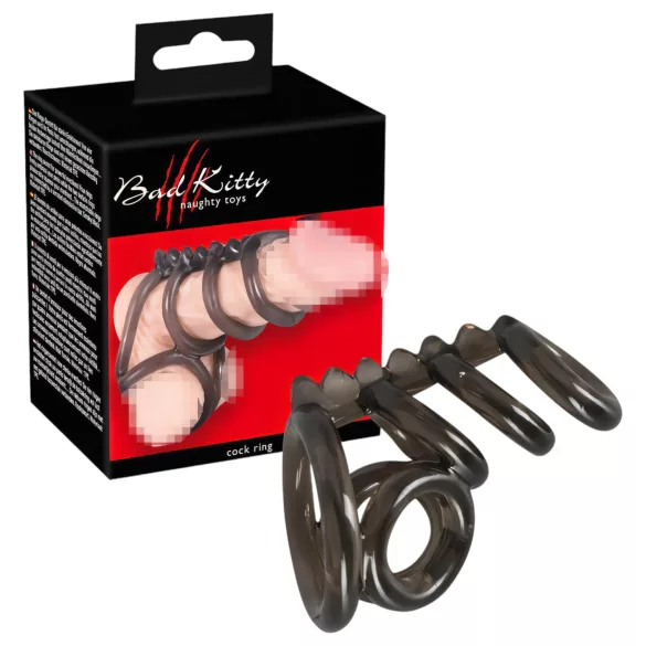 Bad Kitty - Stachel-Penis- und Hodenring