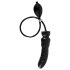 LATEX - Aufblasbarer Dildo (schwarz)