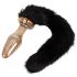 You2Toys - Glas Analkette mit Katzenwedel