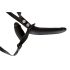 You2Toys - Anbringbares Silikon-Dildo-Duo (schwarz)