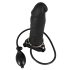 You2Toys - Aufblasbarer Strap-On, hohler Silikon-Dildo (schwarz)