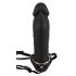 You2Toys - Aufblasbarer Strap-On, hohler Silikon-Dildo (schwarz)