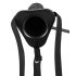 You2Toys - Aufblasbarer Strap-On, hohler Silikon-Dildo (schwarz)