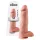 King Cock 12 großer Dildo mit Hoden (30 cm) - Natur