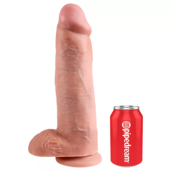 King Cock 12 großer Dildo mit Hoden (30 cm) - Natur