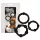You2Toys - Sei hart! Penisring-Set - Schwarz (3 Stk)