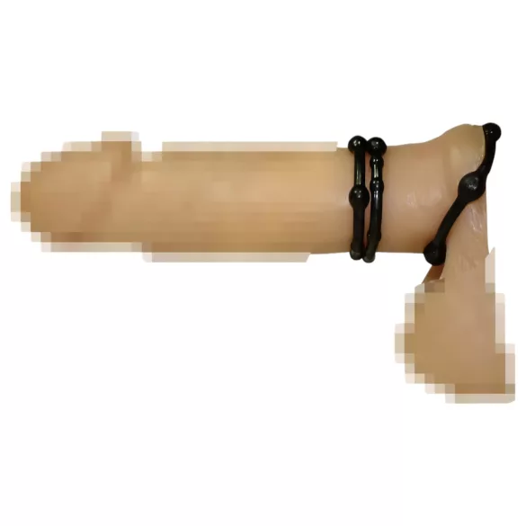 You2Toys - Sei hart! Penisring-Set - Schwarz (3 Stk)