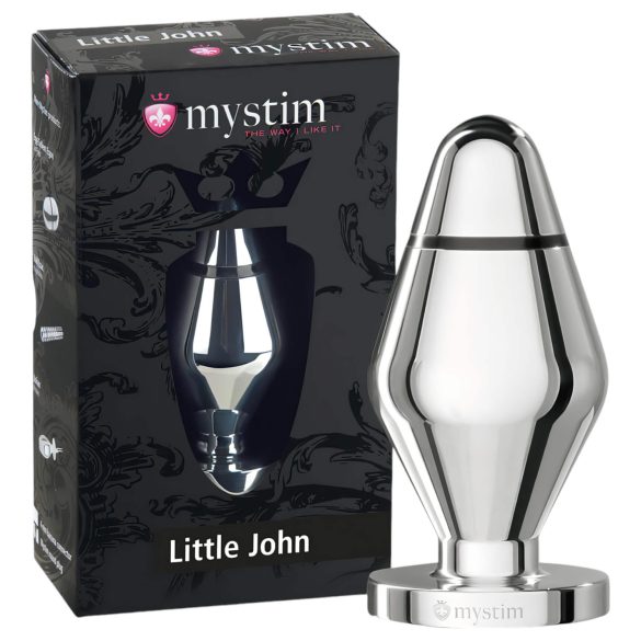 mystim Little John - kleiner Elektro Analplug (silber)