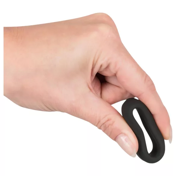 Black Velvet - dickwandiger Penisring (2,6cm) - schwarz