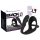 Black Velvet Analdildo mit Penisring (schwarz)