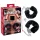 You2Toys - Flauschige Handschellen mit langer Kette - schwarz