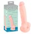 Medizinisch: Silikondildo (18cm) - Naturton