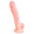 Medizinisch: Silikondildo (18cm) - Naturton