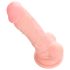 Medizinisch: Silikondildo (18cm) - Naturton
