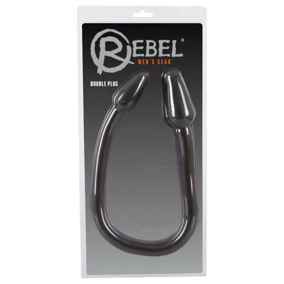 Rebel Double Plug - Doppel-Spitz Analplug (schwarz)