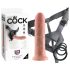 King Cock Strap-on 8 - Aufziehbarer Dildo - Hautfarben