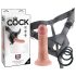 King Cock Strap-on 6 - anlegbarer Dildo - naturfarben