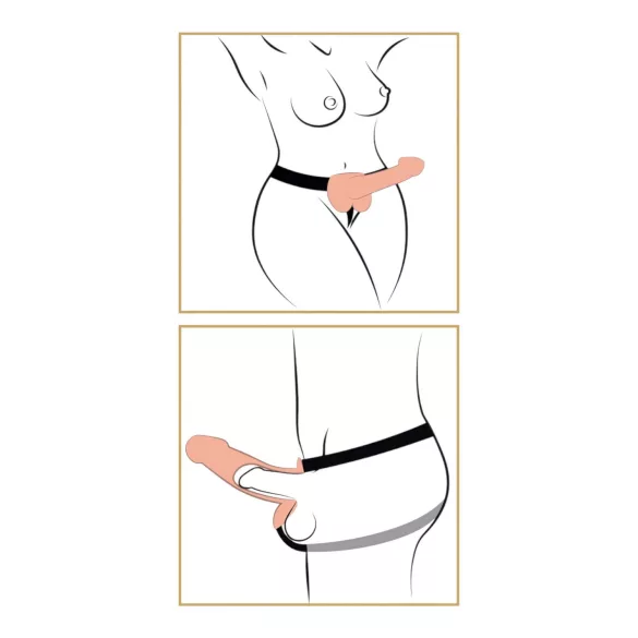 Fetisch Strap-on 9 - hautfarbenes Umschnalldildo