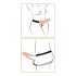 Fetisch Strap-on 9 - Anklebbbarer Dildo (Natur)