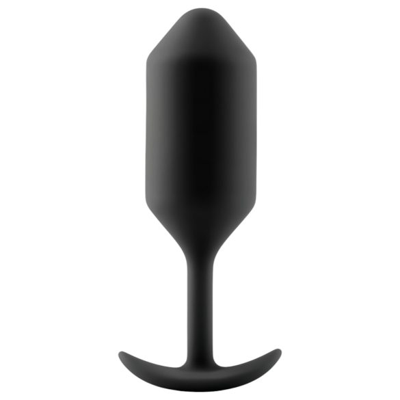 b-vibe Snug Plug 3 - Doppelkugel Analplug (180g) - Schwarz