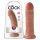 King Cock 8 Dildo (20 cm) - dunkles Natur