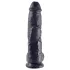 King Cock 10" Hoden-Dildo (25 cm) - Schwarz