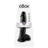 King Cock 10" Hoden-Dildo (25 cm) - Schwarz