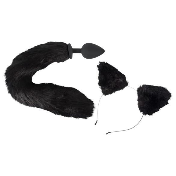 Bad Kitty - Kätzchen Analplug Set - Schwarz