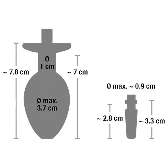 Piss to Ass Plug - Hohler Analplug mit Harnröhrendehner