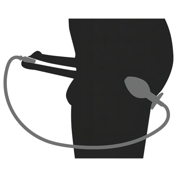 Piss to Ass Plug - Hohler Analplug mit Harnröhrendehner