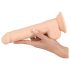 Silexd 9,5 - Haft-Saugnapf Dildo 24cm (natur)