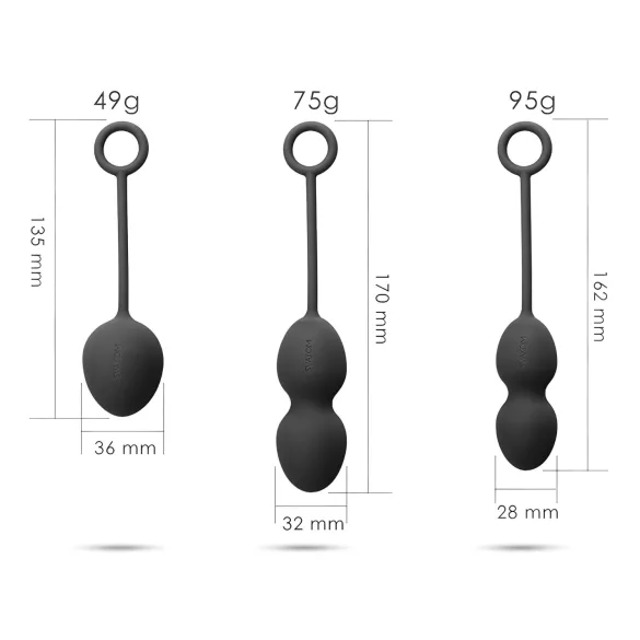 Svakom Nova - 3-teiliges Kegelball-Set (rot)
