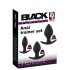 Black Velvet - Silikon Anal-Plug-Set (3-teilig) - Schwarz