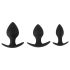 Black Velvet - Silikon Anal-Plug-Set (3-teilig) - Schwarz