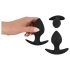 Black Velvet - Silikon Anal-Plug-Set (3-teilig) - Schwarz